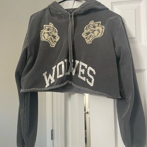 Darc Sport Crop Sweater - Gray